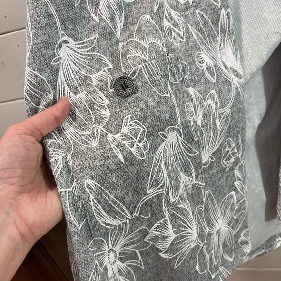 🩶 MARIE CLAIRE • Cardigan à capuche fleuri • Taille G/L - Picture 6 of 9